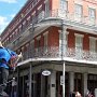 <p align="left">Les statues vivantes ne manquent pas dans New Orleans. Ça m'épate chaque fois, et je me fais prendre souvent à croire que c'est une vraie statue.